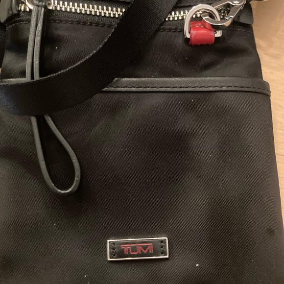 Tumi Voyageur Positano Convertible Crossbody Waist Pack Bag Nylon Black Like New - Picture 5 of 10